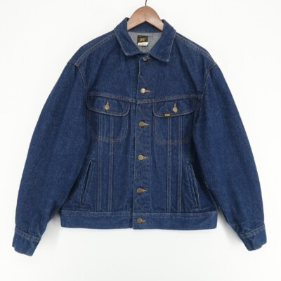 Vintage Lee Riders Trucker Jean Jacket Mens 40R Blue USA Union Made Denim 70s | eBay | eBay US