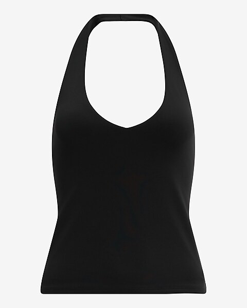 Body Contour High Compression V-neck Halter Tank | Express
