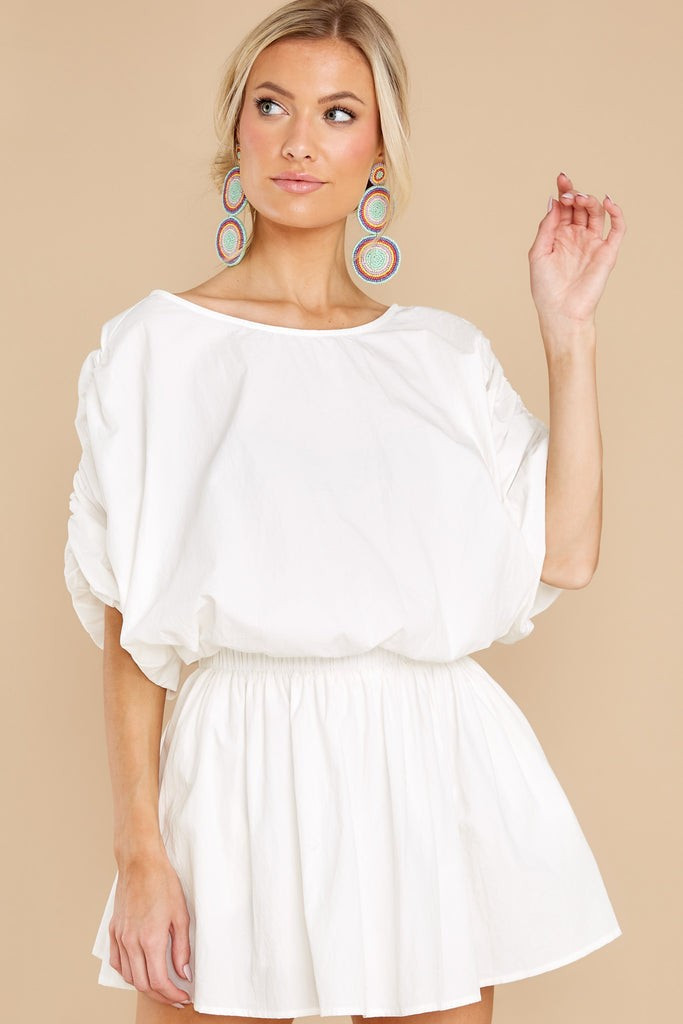 Live A Little White Two Piece Set | Red Dress 