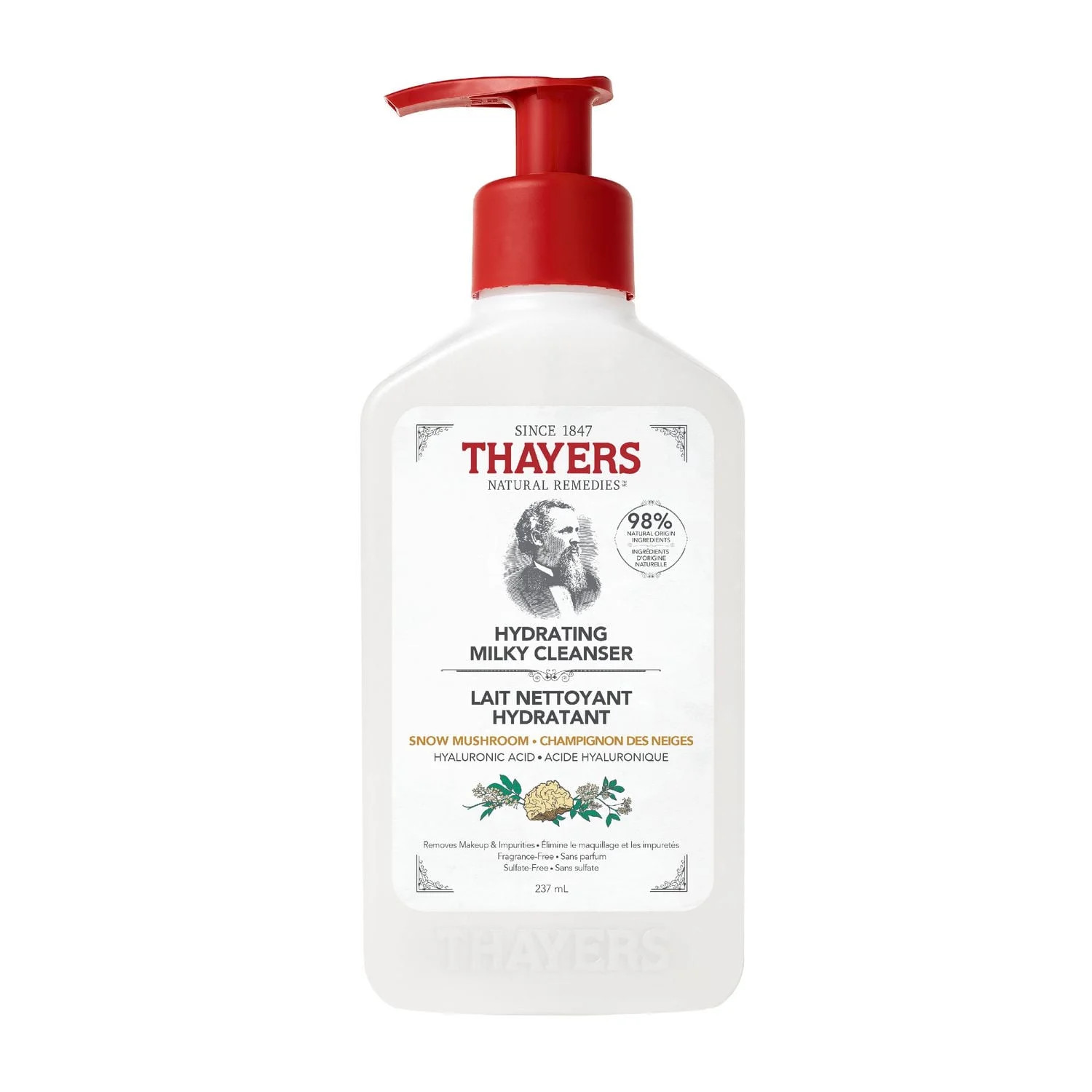 THAYERS Hydrating Milky Cleanser with Hyaluronic Acid and Snow Mushroom, Natural Facial Cleanser,... | Walmart (CA)