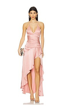 Bardot x REVOLVE Sorella Halter Dress in Bliss Pink from Revolve.com | Revolve Clothing (Global)
