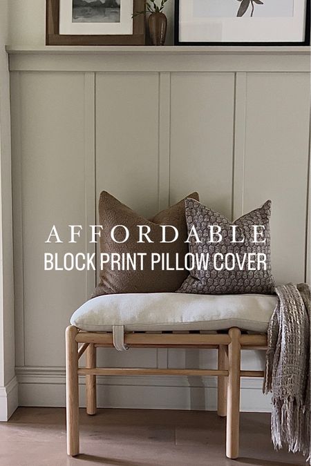 Block print pillow cover | Amazon pillow cover | Amazon home decor | home decor | neutral home decor | living room decor | bench | Target 

#LTKhome #LTKfindsunder50 #LTKsalealert