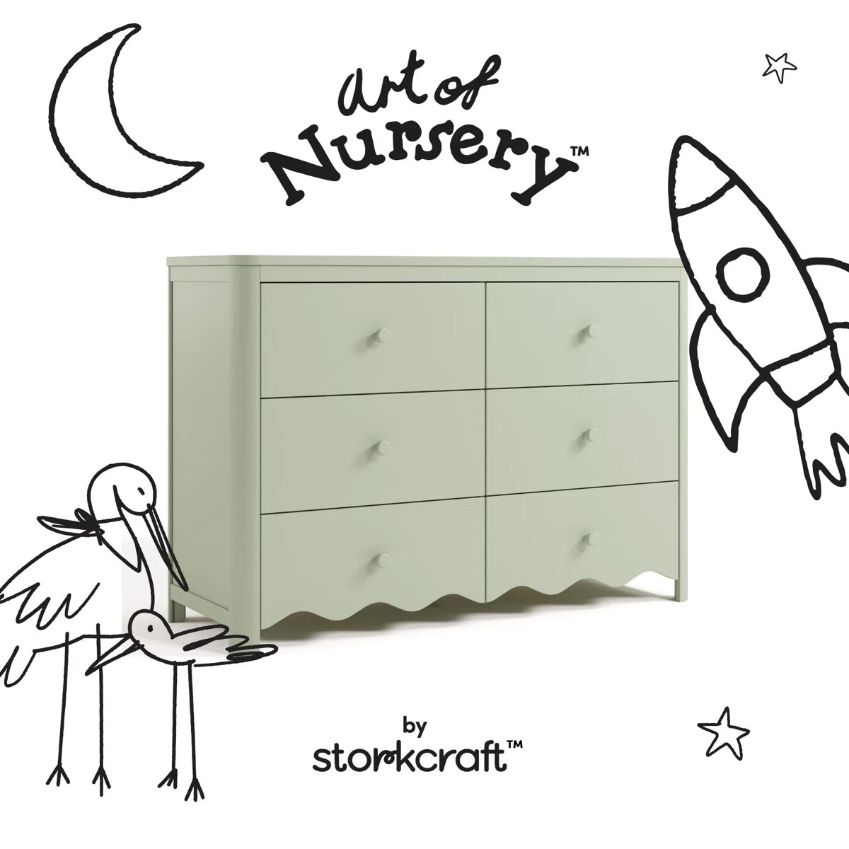 Casablanca 6 Drawer Dresser | Wayfair North America