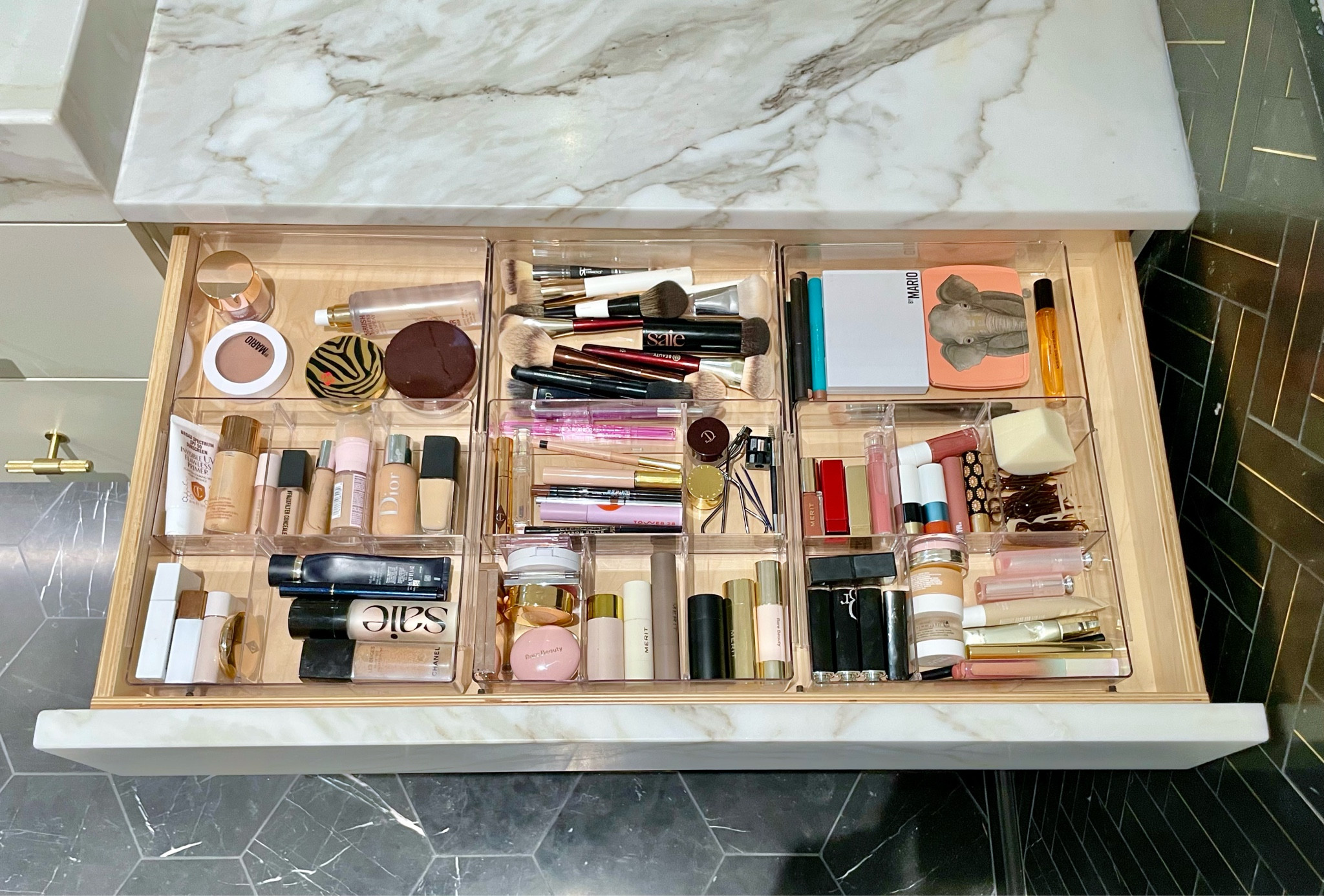 An optimal solution for those shallow vanity drawers, this tray is expandable and customizable (by way of removable inner dividers). 

#LTKbeauty #LTKFind #LTKhome