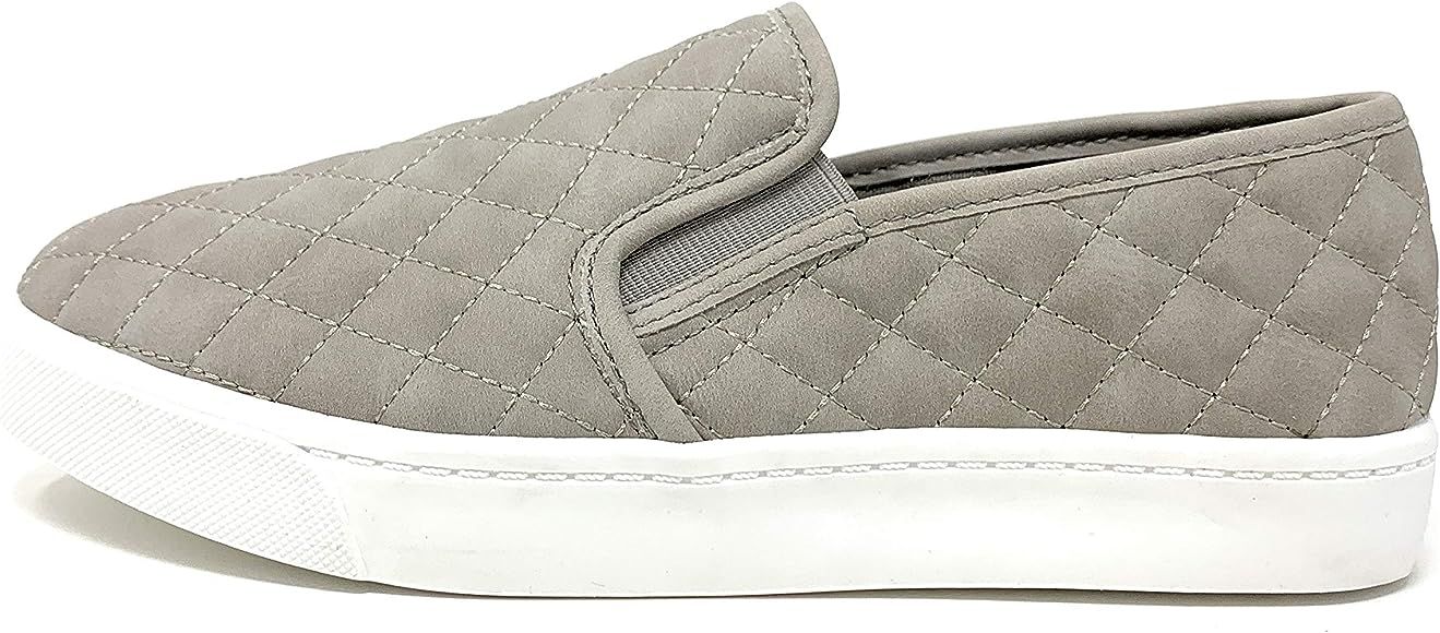 Soda Womens Quilted Casual Slip On Shoes | Amazon (US)