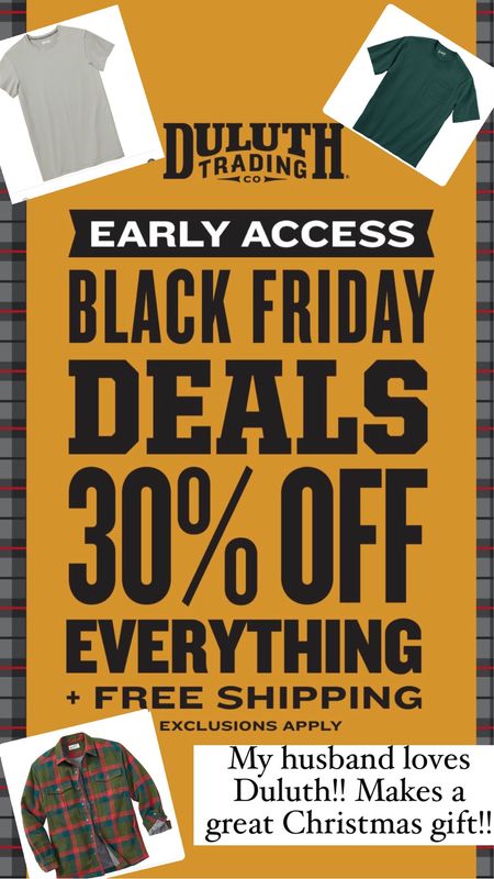 Black Friday Sales!! Duluth sale!! Men’s gift ideas!


#LTKHoliday #LTKGiftGuide #LTKCyberWeek