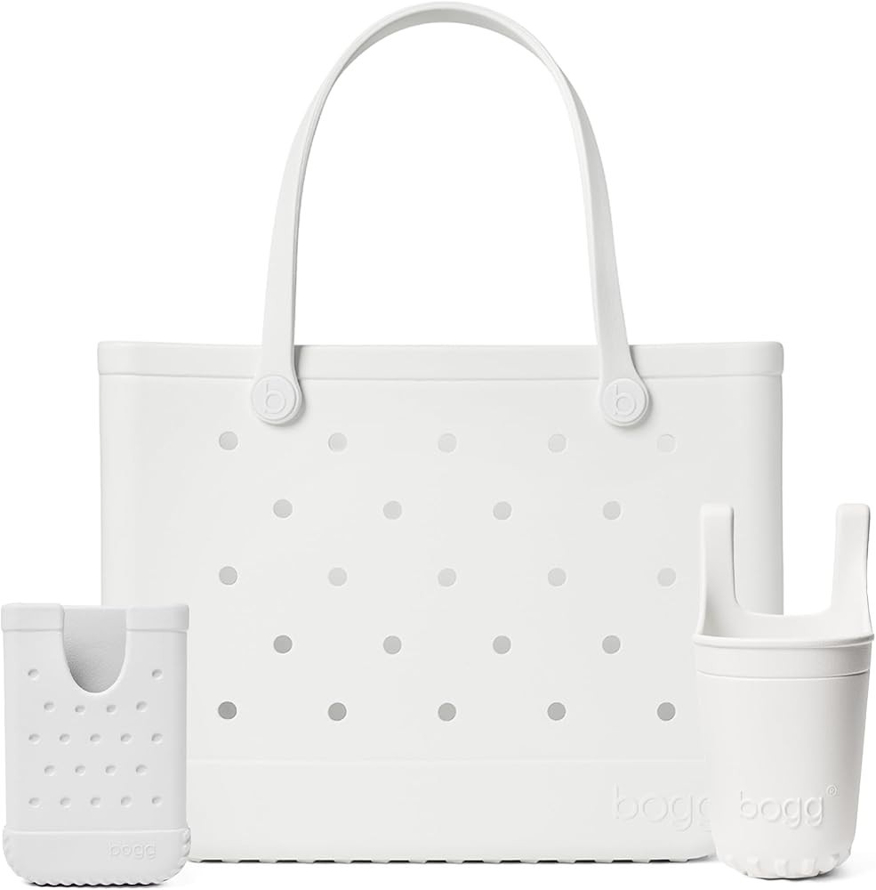 BOGG BAG Original, Large Tote + Bevy Beverage Holder + Call Me Phone Holder (For Shore White) \u2... | Amazon (US)