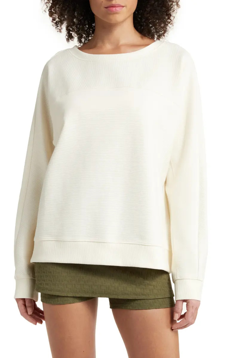 Zella Anya Ottoman Knit Pullover | Nordstrom | Nordstrom
