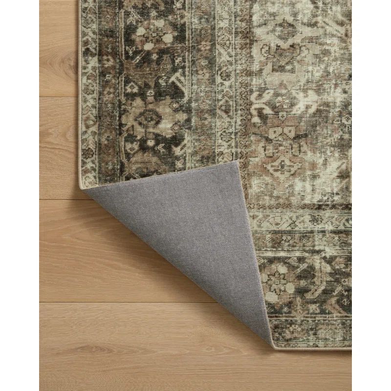 Magnolia Home By Joanna Gaines X Loloi Sinclair Machine Washable Pebble / Taupe Area Rug | Wayfair North America