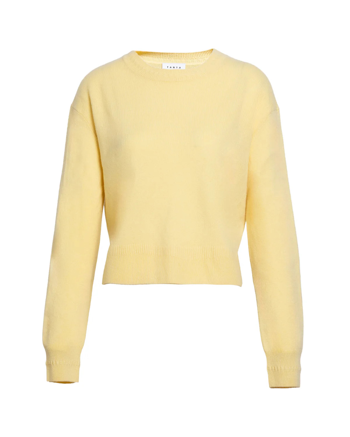 Lexia Cashmere Sweater in Lemon Meringue | Over The Moon