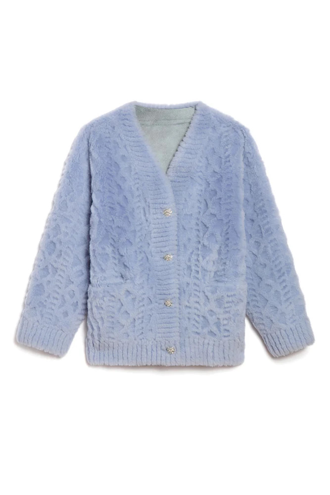 The Cortina Cardi Coat Light Blue | Jocelyn