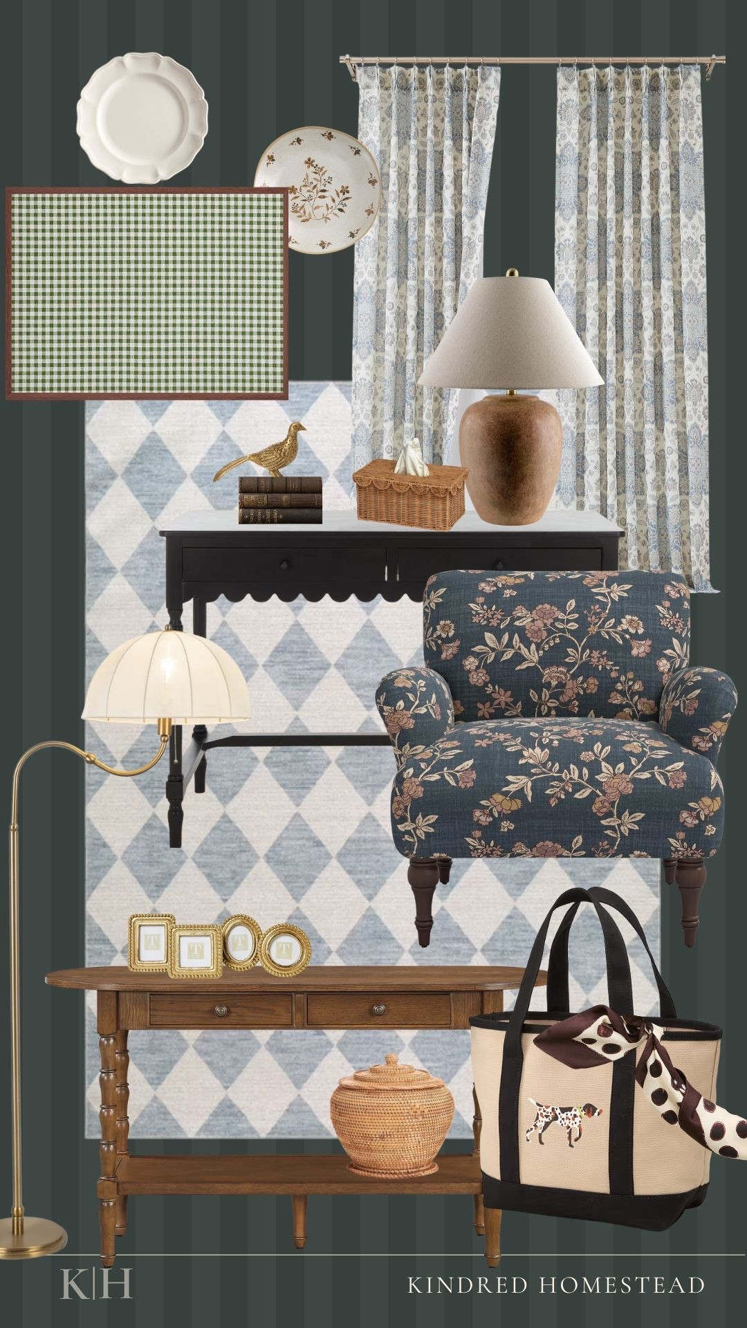 A Heritage-Inspired Home Office 📚

Patterned layers, timeworn details, and a few heritage-inspired finds to make working from home feel a little more charming. Think collected, colorful, and cozy—with just enough pattern to keep things interesting. Shop the office moment below.