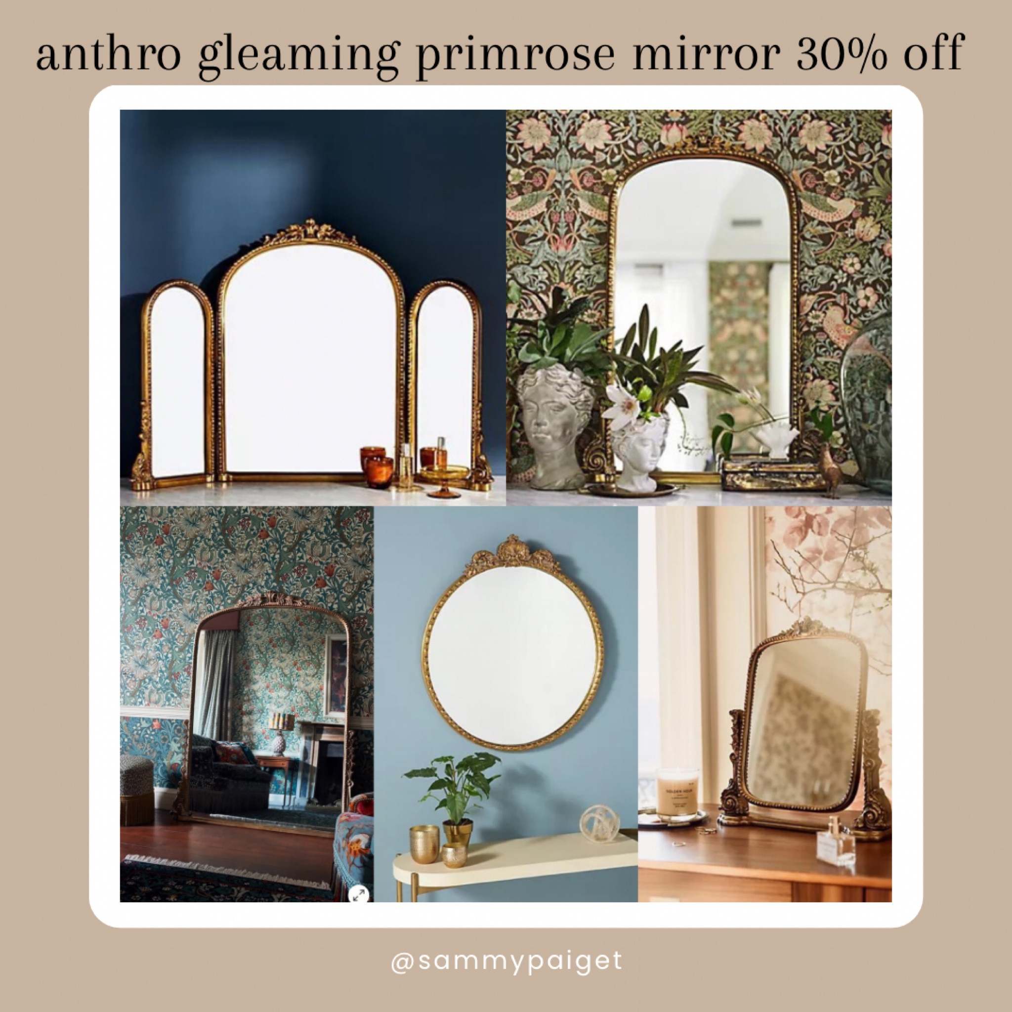 The Gleaming Primrose Event @ Anthropologie ✨ 30% off the famous anthro mirror! 

#LTKhome #LTKsalealert #LTKFind
