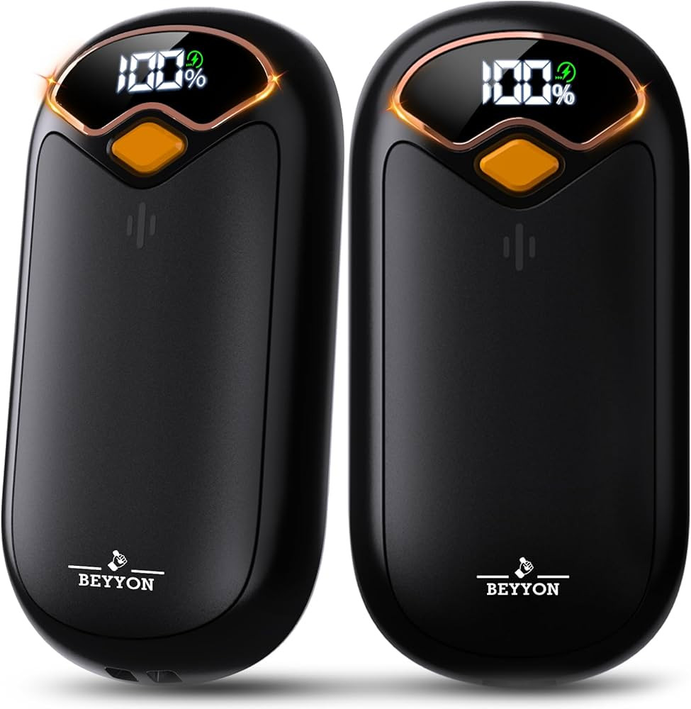 Hand Warmers Rechargeable - Electric Hand Warmer Rechargeable 2 Pack, LED Digital Display, 4 Heat... | Amazon (US)