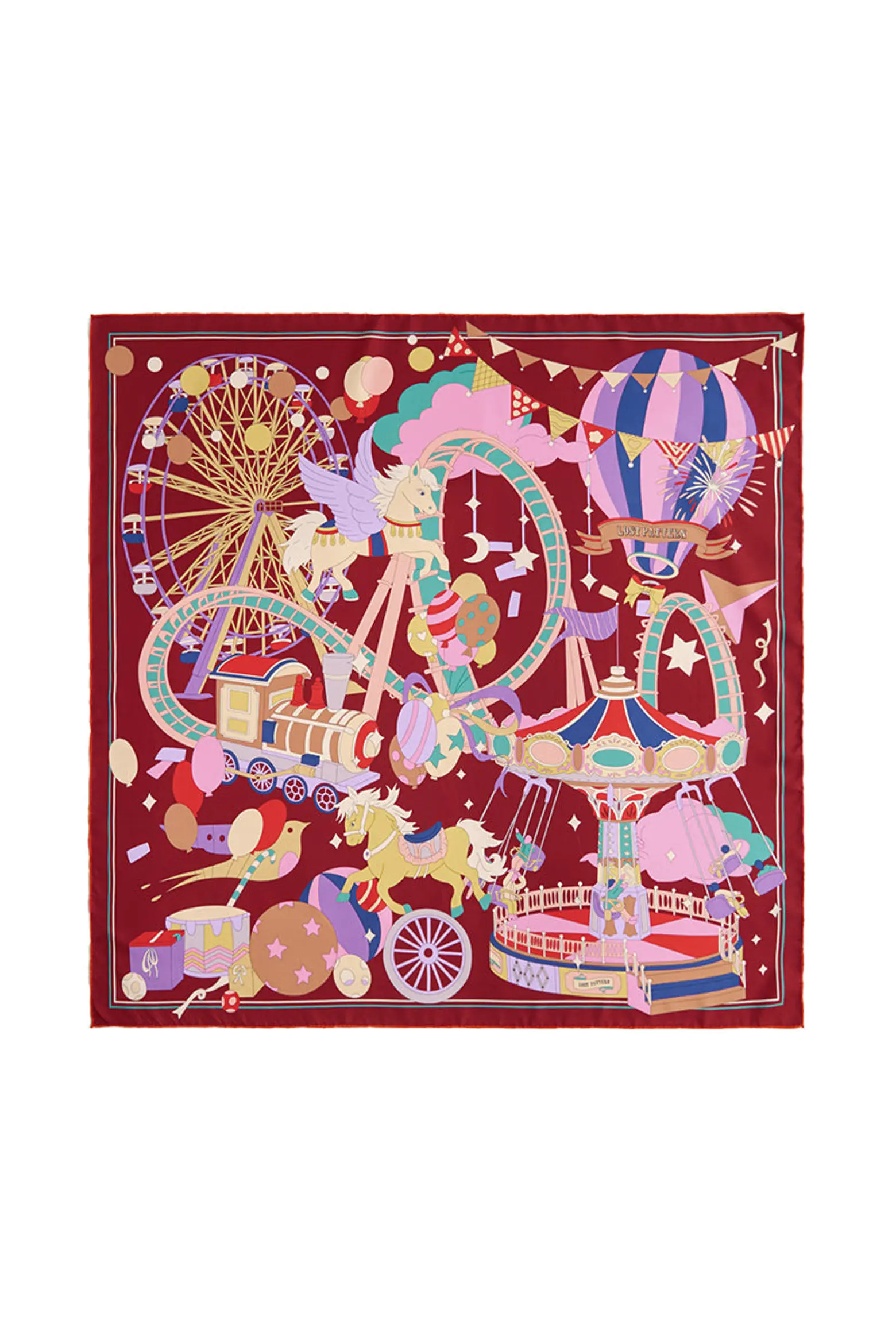 "Pop Pony" Silk Twill Large Silk Scarf | Nordstrom | Nordstrom