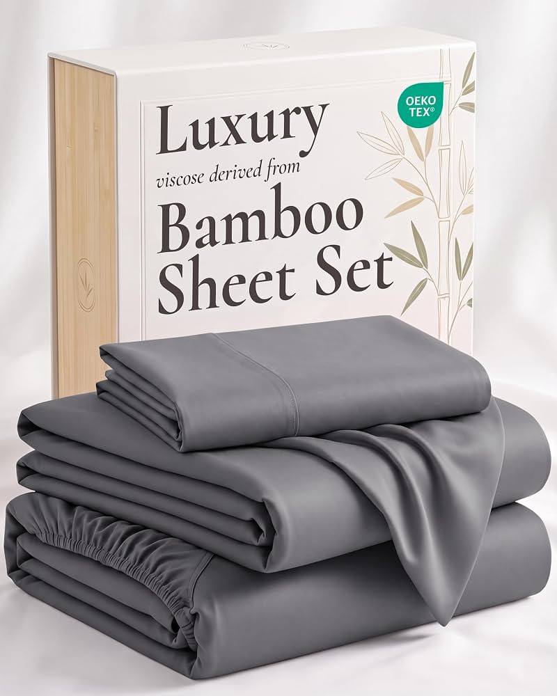 Hotel Sheets Direct 3 Piece Bed Sheet Set Twin XL Size, 100% Viscose Derived from Bamboo Sheets S... | Amazon (US)