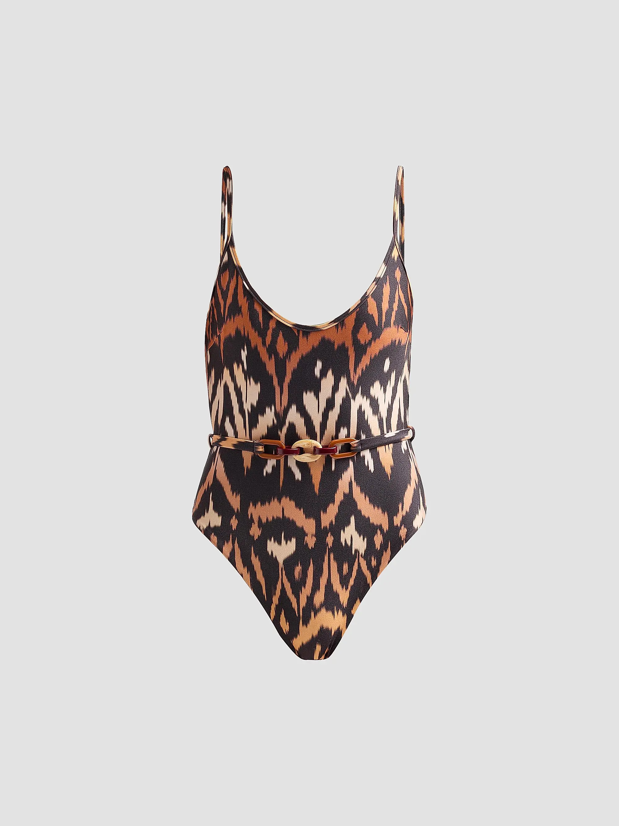Aster Ikat-Inspired Scoopneck One-Piece Swimsuit | Saks Fifth Avenue