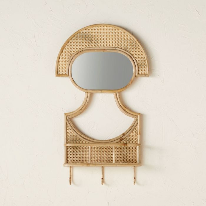 Figure Mirror with Basket - Opalhouse&#8482; designed with Jungalow&#8482; | Target