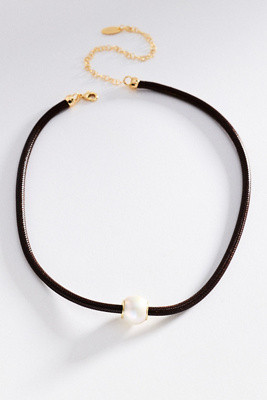 Cord Necklace with Pearl | Anthropologie (US)