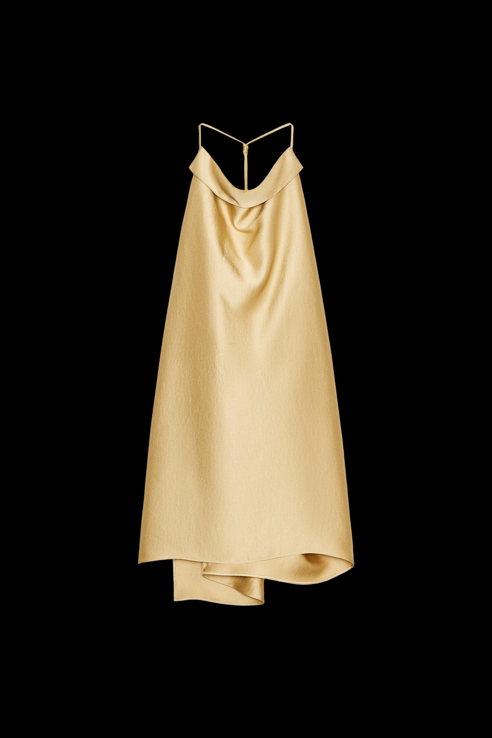 ZW COLLECTION SATIN HALTER TOP | Zara US