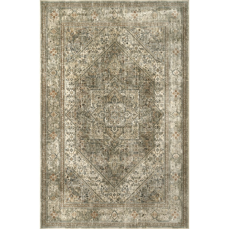 nuLOOM Carol Medallion Area Rug, 7' 10" x 11' 2", Beige | Walmart (US)