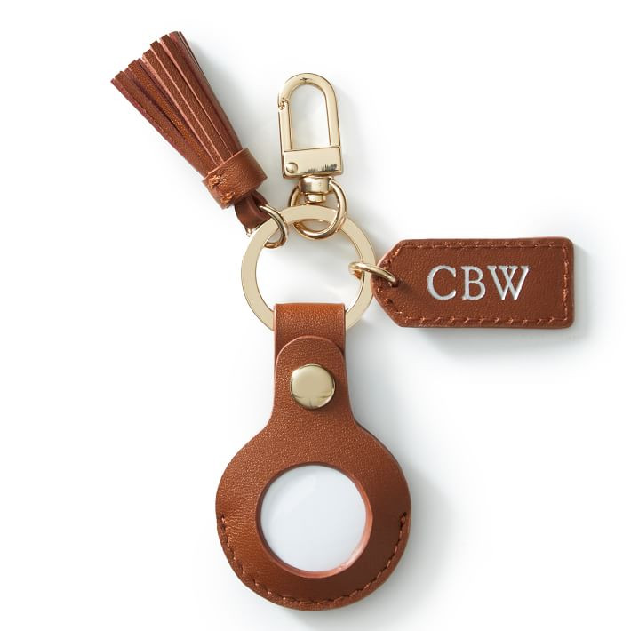 Leather Tassel Keychain for AirTag | Mark and Graham | Mark and Graham