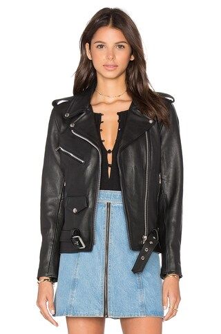 Understated Leather x REVOLVE Easy Rider Moto Jacket in Black from Revolve.com | Revolve Clothing (Global)