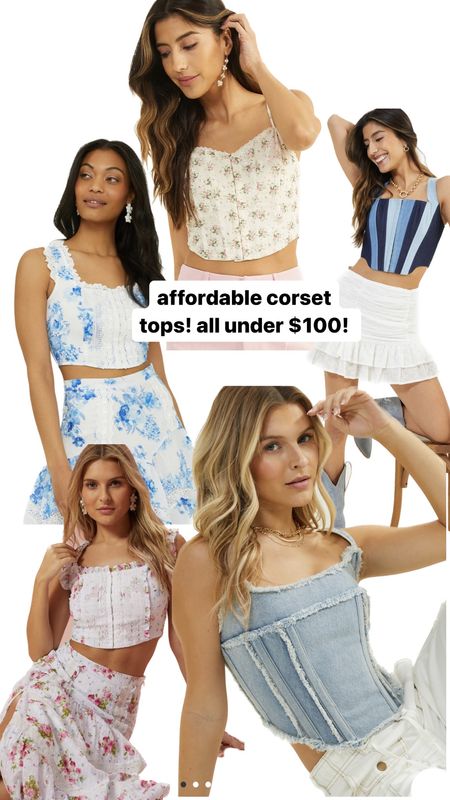 affordable corset tops! so cute and perfect for summer! all under $100!!! 😍

#LTKstyletip #LTKfindsunder50 #LTKfindsunder100