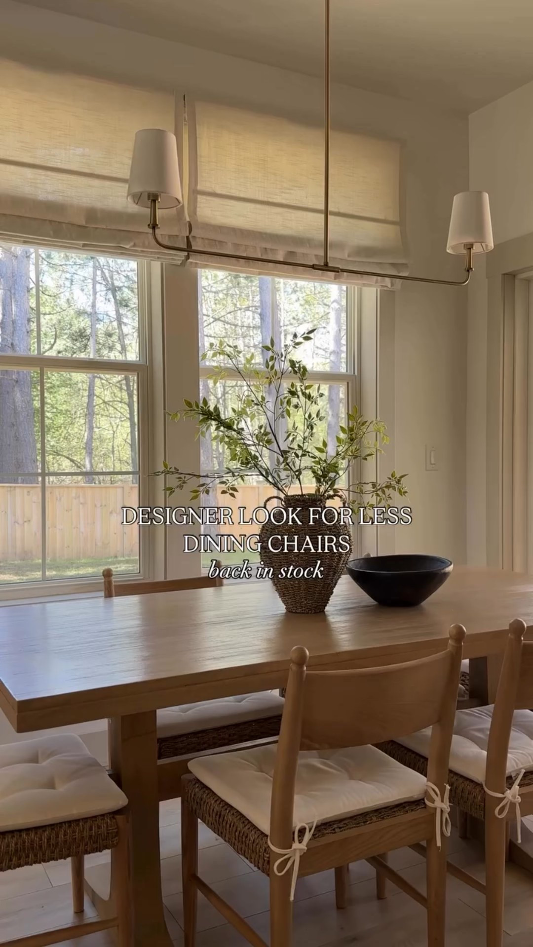 Comment SHOP for the link! The prettiest @target dining chairs are finally back in stock 🤍 The stock photos don’t do them justice!