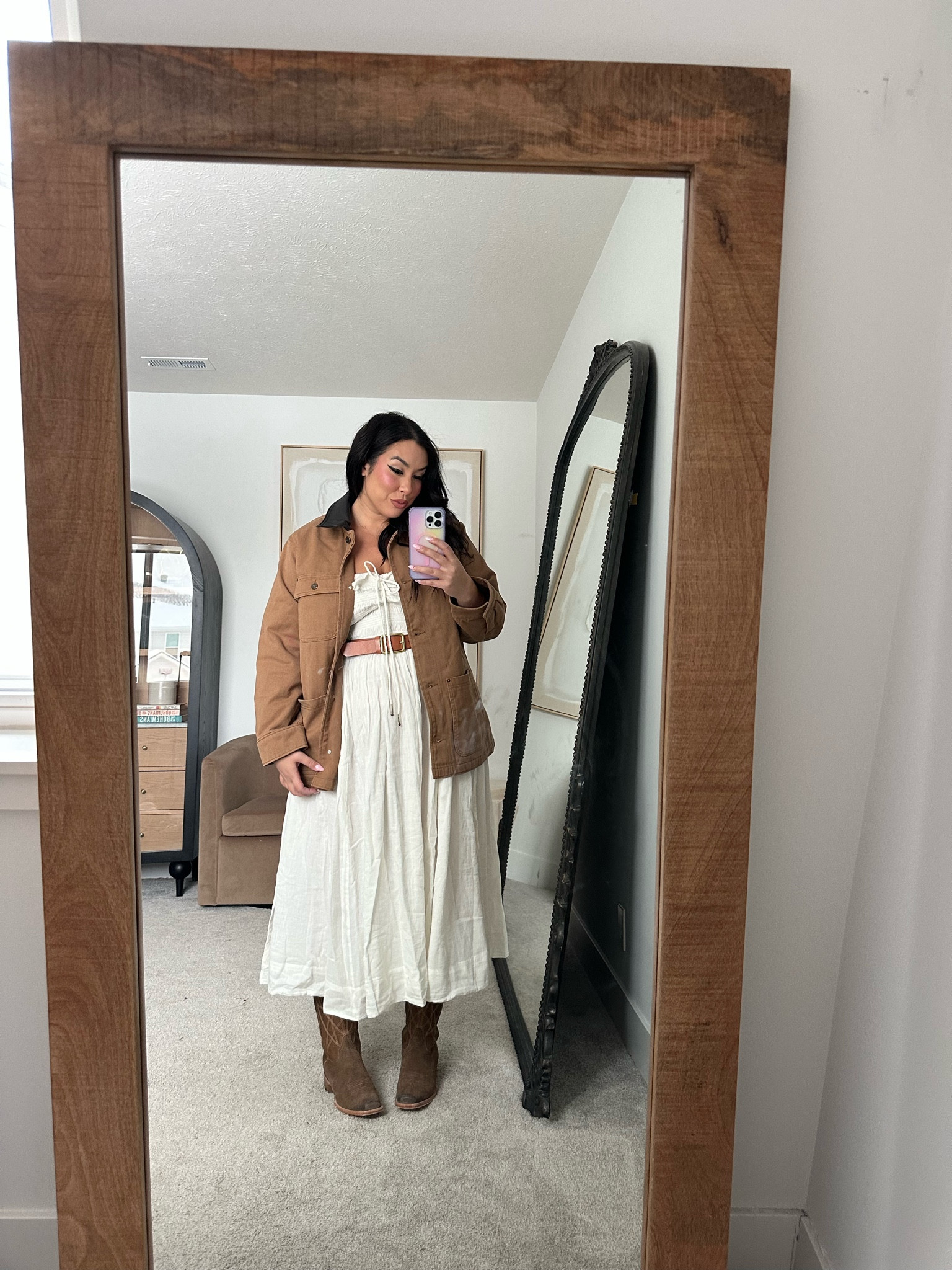 Winter outfit idea! 

midsize outfit, midsize winter outfit, bomber jacket, affordable fashion, abercrombie jacket, matching set, matching skirt set, brown booties, trendy fashion, casual winter outfit 

#LTKMidsize #LTKStyleTip #LTKFindsUnder50