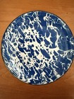 Vintage Enamelware Set Of 4 Blue & White Splatter Plates 10" Camping | eBay | eBay US