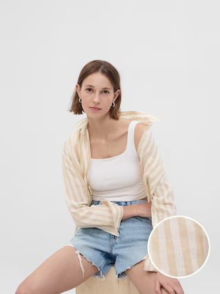 Linen Boyfriend Shirt | Gap (US)