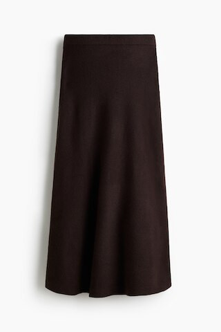 H & M - Ausgestellter Strickrock - Dunkelbraun | H&M (DE, AT, CH, NL, FI)