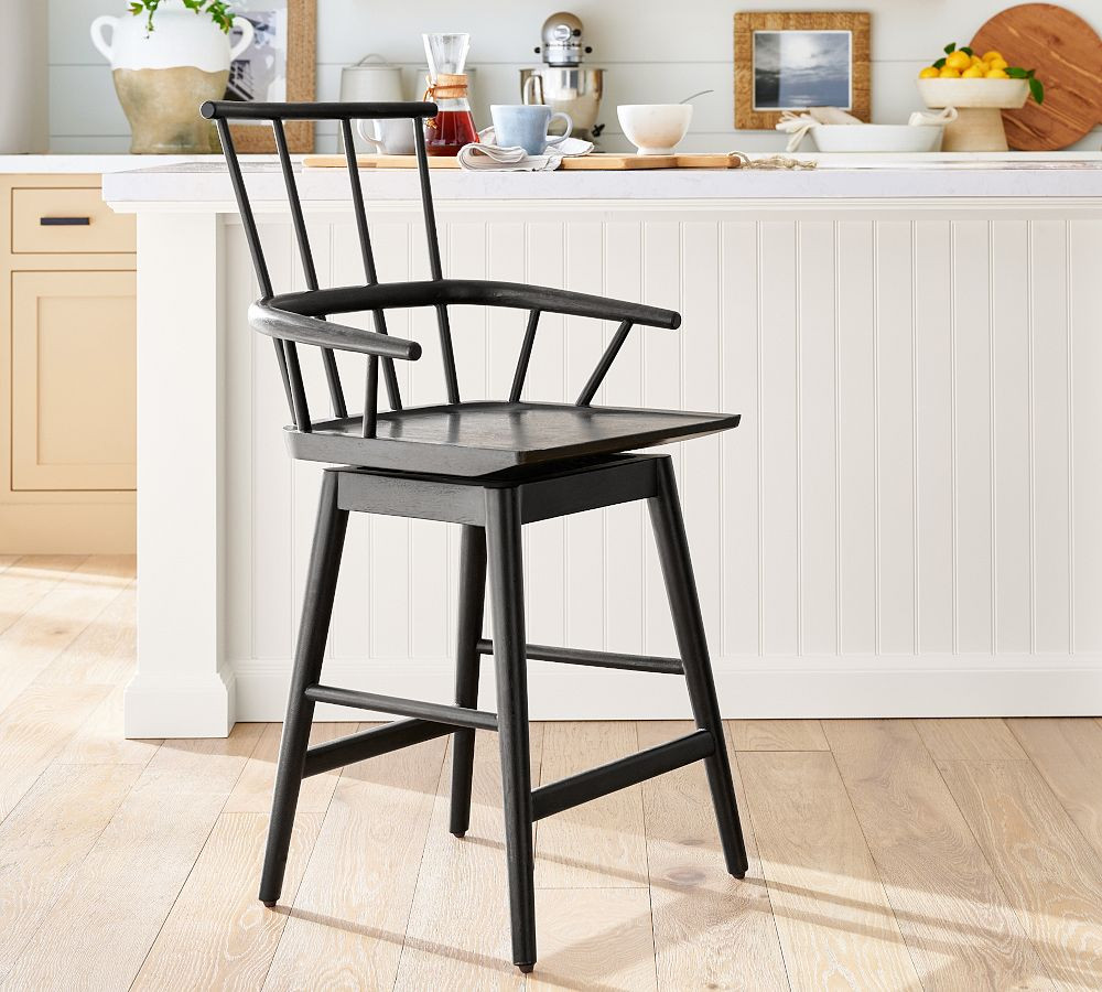 Windsor Swivel Counter Stool | Pottery Barn (US)