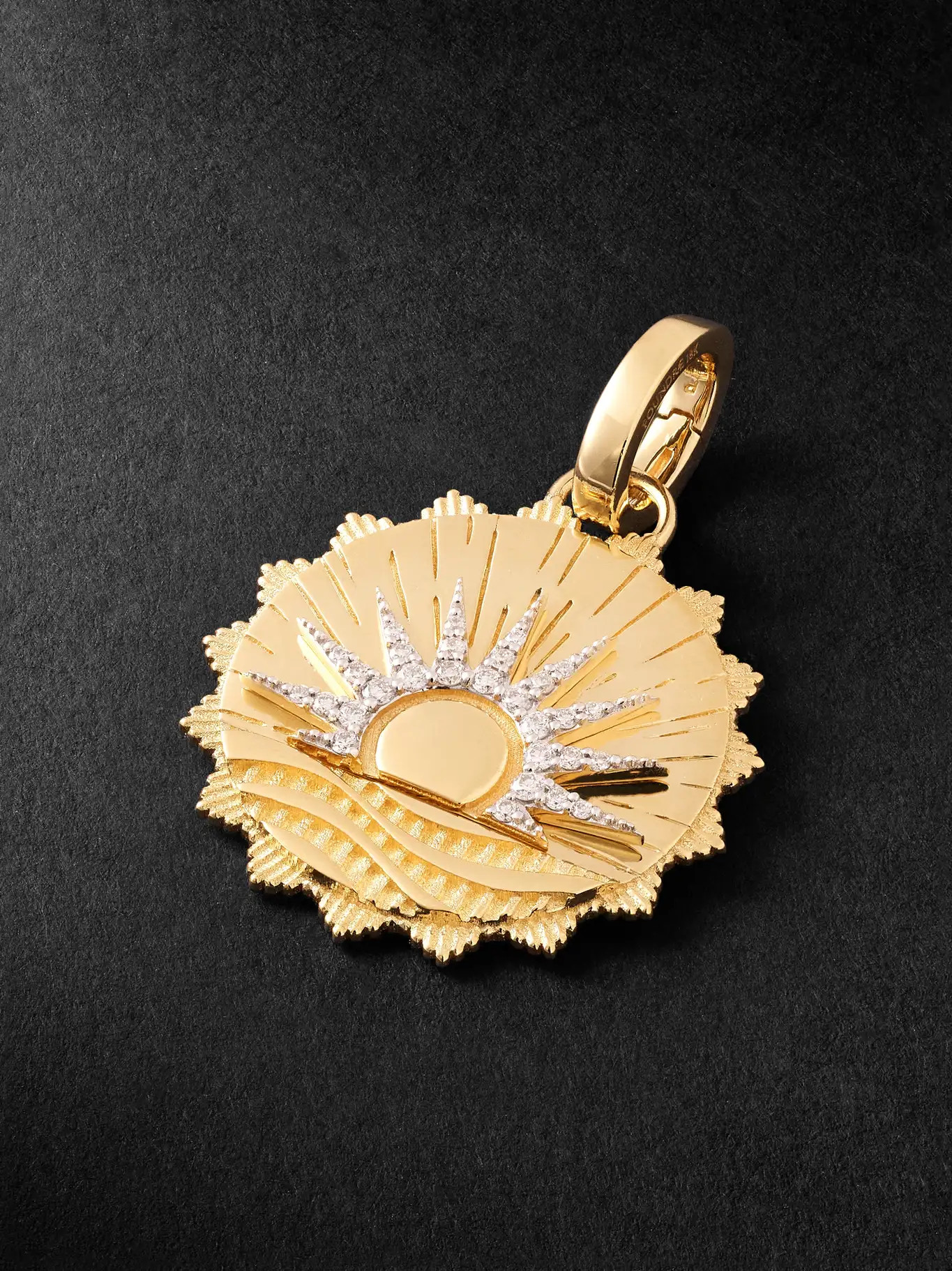 New Beginnings Internal Compass 18-Karat Gold Diamond Pendant | Mr Porter (US & CA)