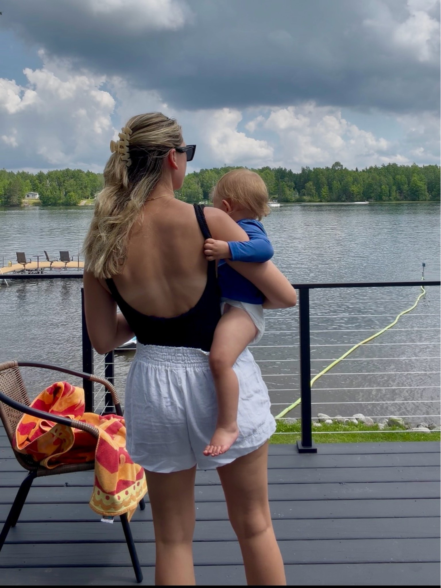 the most flattering swim suit and shorts combo

#LTKmomlife #LTKootd