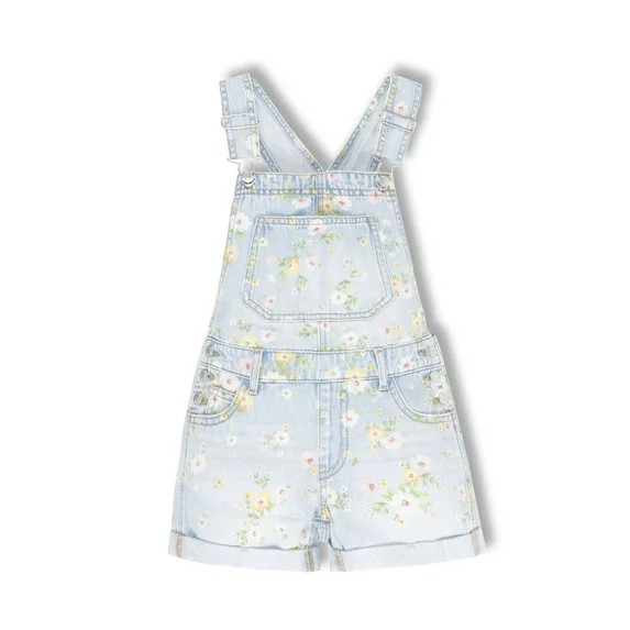 Wonder Nation Girls Denim Shortall, Sizes 4-18 | Walmart (US)