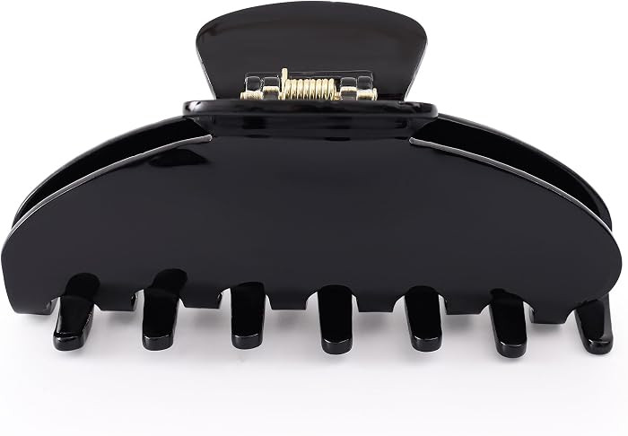 Big Hair Claw Clip Black, Nonslip Large Hair Clips for Thick Hair | Amazon (US)