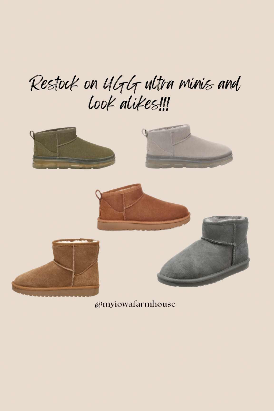 Restock on UGG ultra minis and lookalike boots! 

#LTKFind #LTKstyletip #LTKGiftGuide