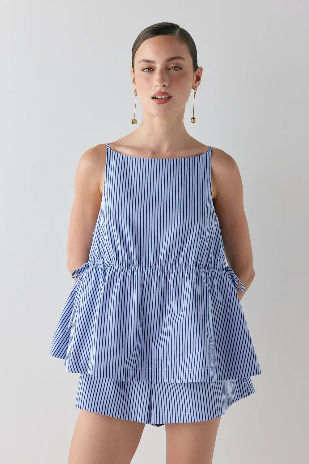 Indi Top Blue Stripe | VRG Grl