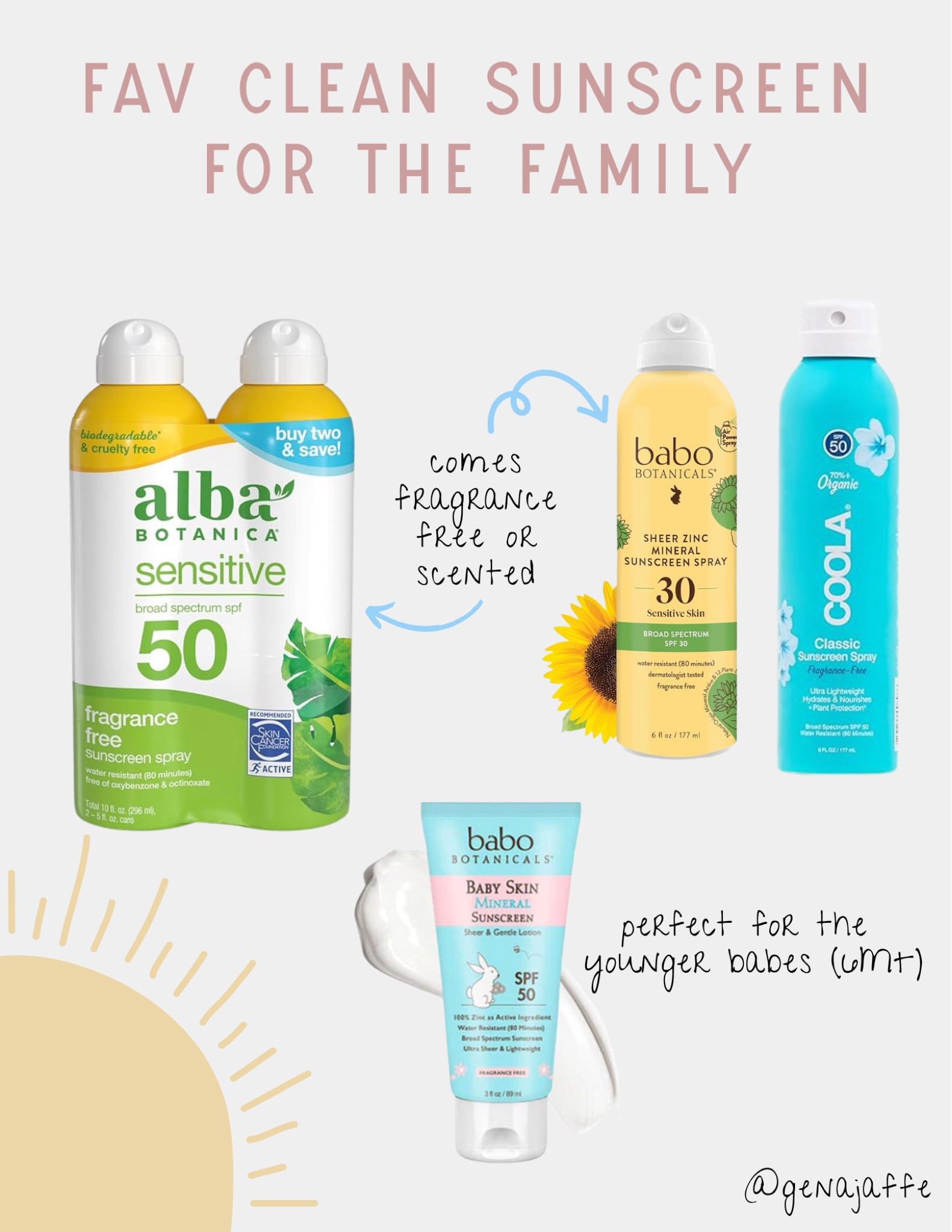 the ☀️ is coming!!  our fav clean sunscreens for the family!

#Target #Walmart #Amazon #sunscreen #cleanskin

#LTKswim #LTKfamily #LTKSeasonal