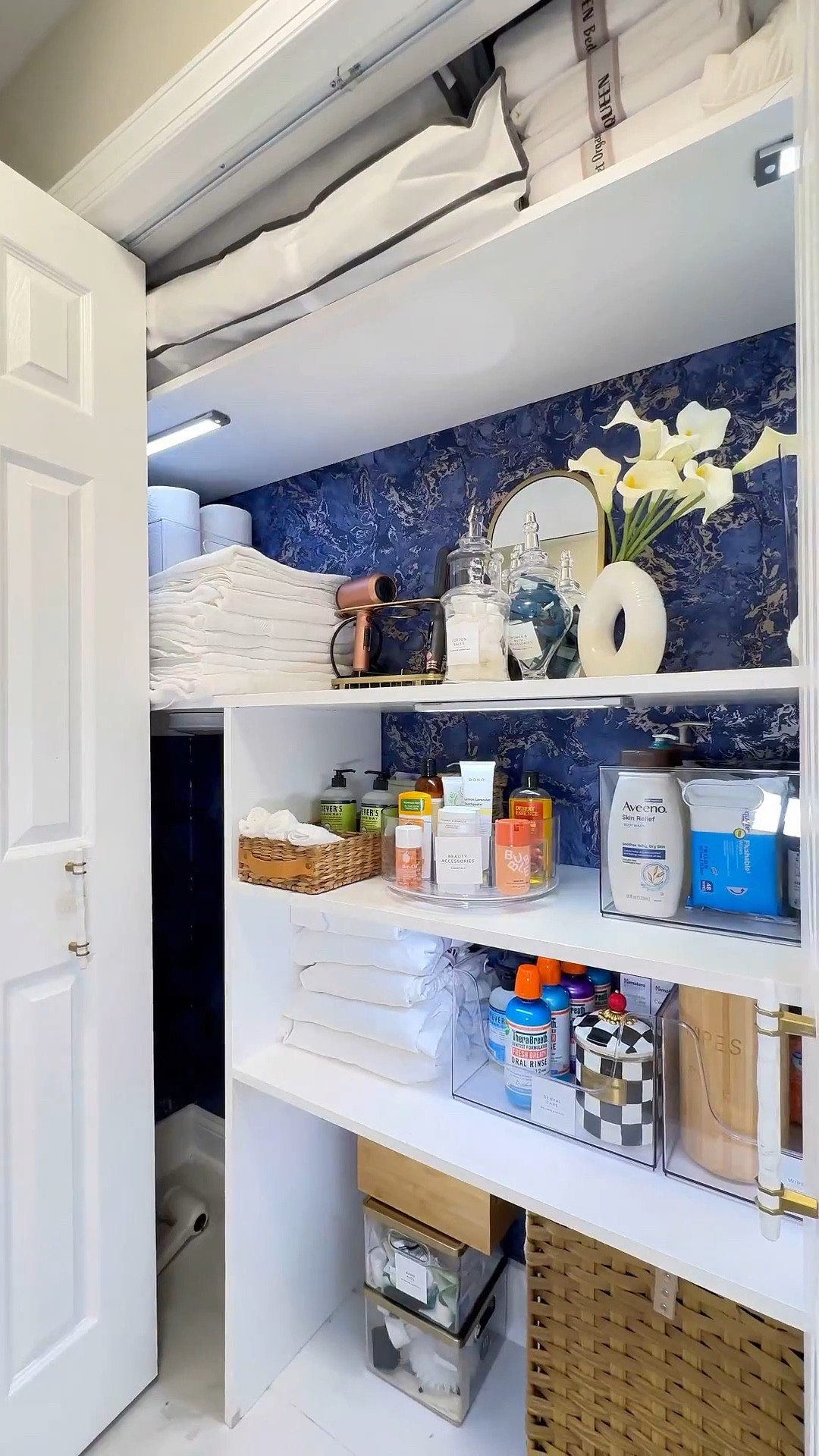 Linen closet organization inspo for a clean and organized space 👌🏾

#LTKSaleAlert #LTKHome