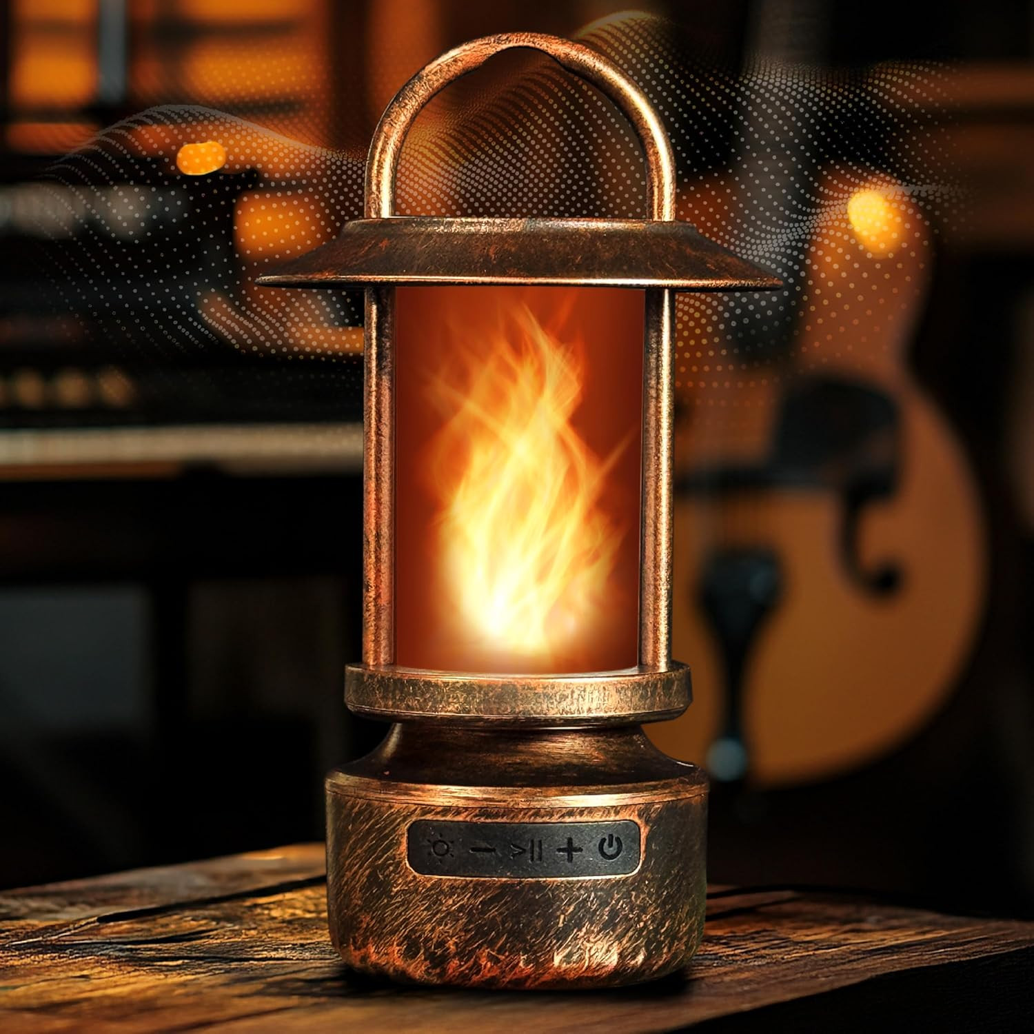Amazon.com: FoxFlame Bluetooth Outdoor Speakers-Realistic LED Flame with 13Color Options, Powerfu... | Amazon (US)