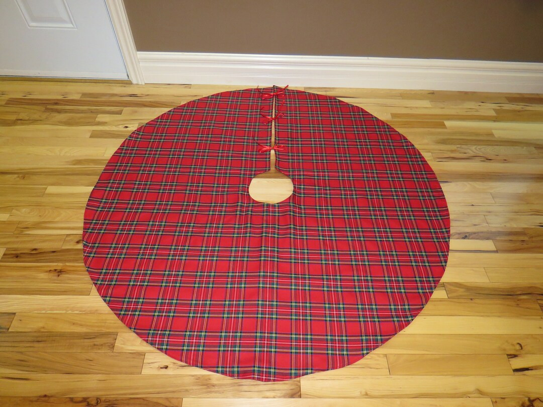 Tree Skirt Royal Stewart Tartan Christmas Tree Skirt in Red - Etsy | Etsy (US)