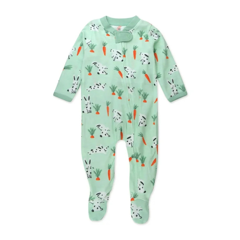 Honest Baby Clothing Organic Cotton Easter Baby Boy/Girl Sleep N Play, Sizes Newborn-9 Months | Walmart (US)