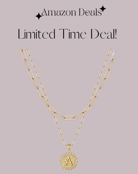 Amazon deal / Yoosteel Gold Initial Necklaces for Women Girls, 14K Gold Plated Dainty Layering Paperclip Link Chain Necklace Personalized Coin Initial Layered Gold Necklaces for Women 

#LTKFindsUnder50 #LTKGiftGuide #LTKOver40