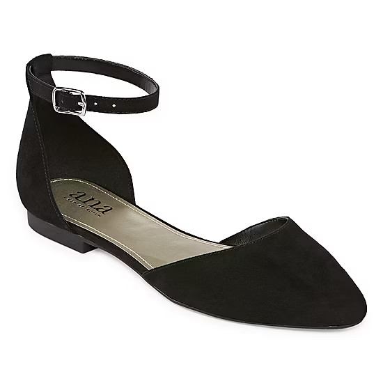 a.n.a Womens Darell Ballet Flats Buckle Closed Toe | JCPenney