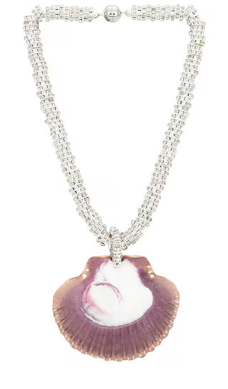 Islander Necklace in Shell & Silver | Revolve Clothing (Global)