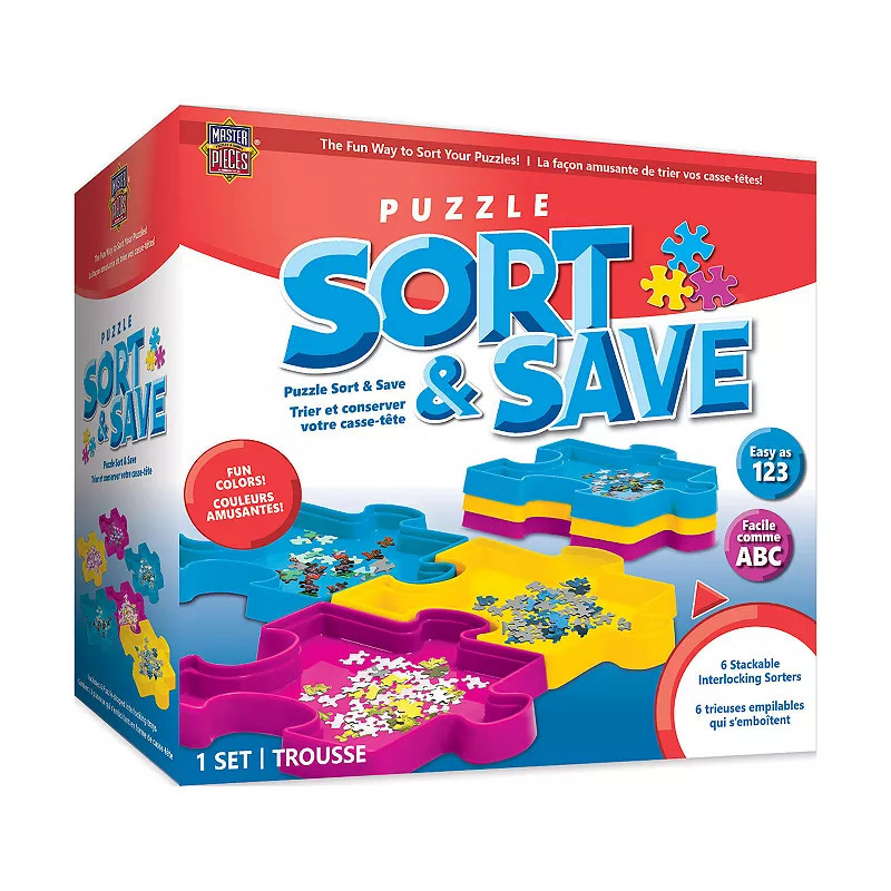 Masterpieces Puzzles Sort & Save Puzzle Piece Containers, Multi | Kohl's
