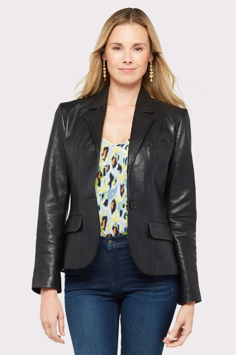 Vegan Leather Blazer | Evereve